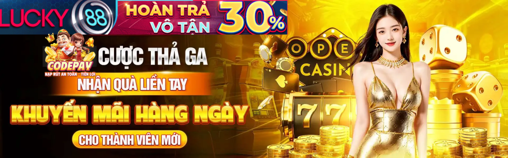 Banner quảng cáo kv999 game lucky88